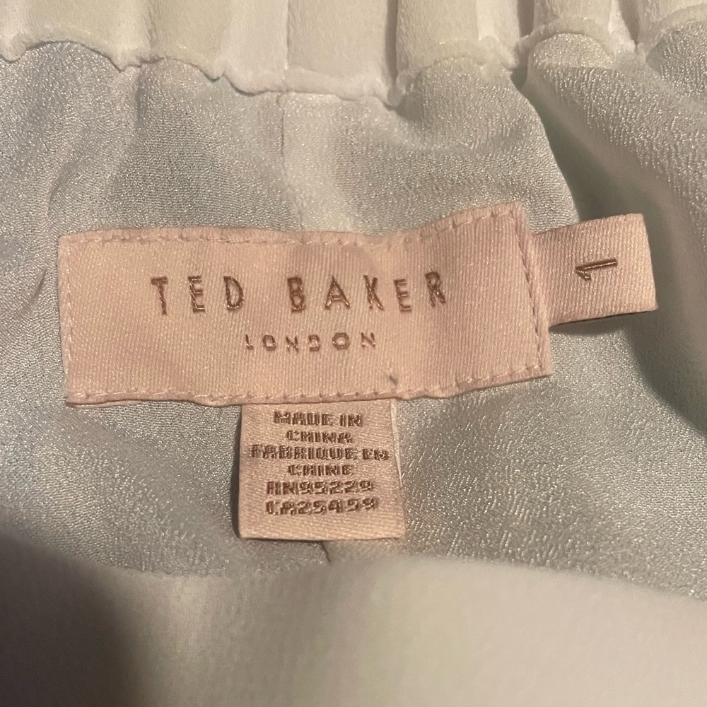 TED BAKER Luner Jamboree Pleated Off The Shoulder Maxi Dress - Picture 4 of 4